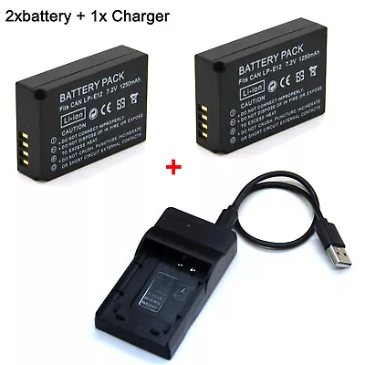 Battery / Charger For Canon EOS M M2 W M10 M50 M100 M200 Mirrorless EOS 100D AUS • $24.99