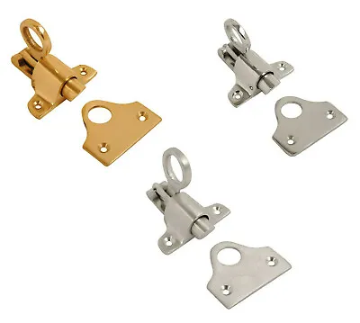 Ring Fanlight Latch Brass Chrome Satin Catch Sash Window Loft Attic Hatch Sprung • £8.69