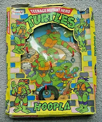 Vintage Teenage Mutant Ninja Turtles Hoopla Game Charbens 1990 Boxed Rare  L379 • £49.95