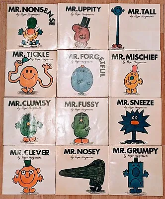 Vintage Mr Men Books By Roger Hargreaves 1971-78 • £1.95