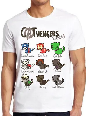 Catvengers Marvel Comic Cat Kitten Men Women Cool Gift Unisex Retro T Shirt 2535 • £6.35