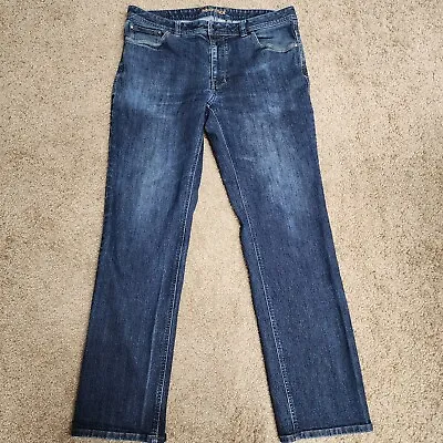 Marmot Jeans Mens 36 Blue Straight Leg Demin Pants 36x30 Mid Rise • $28.89