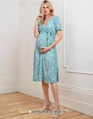 Seraphine Maternity & Nursing Midi Dress Size 8 • £30