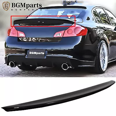 Rear Trunk Spoiler Duckbill Gloss Black For 07-15 Infiniti G35 G25 G37 Q40 Sedan • $48.99