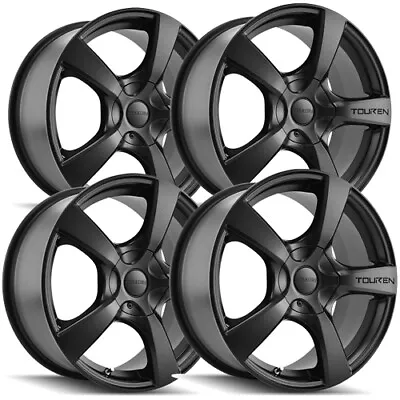(Set Of 4) Touren TR9 17x7 5x105/5x108 +42mm Matte Black Wheels Rims 17  Inch • $563.96