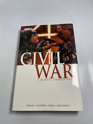 Civil War: A Marvel Comics Event By Mark Millar (Hardcover) W/ Dust Jacket Mint • $43.79