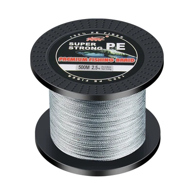 $22.99 • Buy PE Braid Fishing Line Abrasion Resistant 4.8 Kg/10 LB/0.10mm 500M Grey