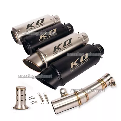 For Yamaha YZF R6 2006-2016 Exhaust System Mid Pipe 61 Mm Muffler Tips DB Killer • $137.70