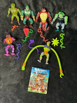 MOTU Snake Men - King Hiss Rattlor Tung Lashor Snake Face Sssqueeze Kobra Khan  • $54.99