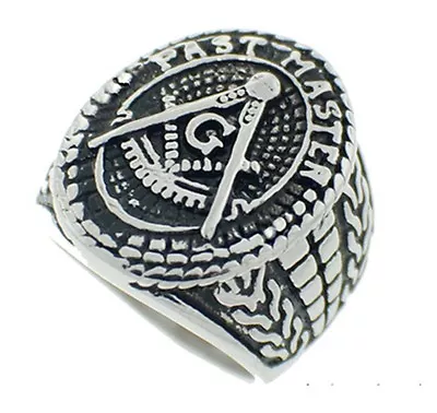 Masonic Rings Ebay Freemason Ring - Past Master Ring W/ Text And Antiqued Design • $30.99