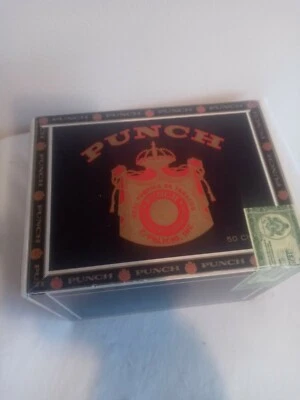 $19.95 • Buy Punch Vintage Hand Made Cigar Box (Empty)