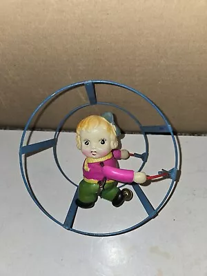 Vintage 40s Made In Occupied Japan Wind-Up Tin Litho MetalCelluloid ToyWorking • $100