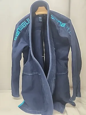 Sanabul Jiu JItsu Gi Size A3 Navy Blue Grappling Martial Arts Uniform Top • $29.99