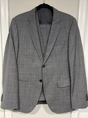 New HUGO BOSS - The James/Sharp 3 Piece Prince Of Wales Check Suit 38R - Eu 48 • $250