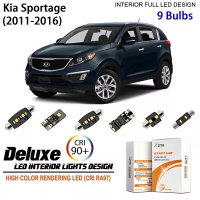 LED Interior Light Kit For Kia Sportage 2011-2015 White LED Light Bulbs Upgrade • $17.10