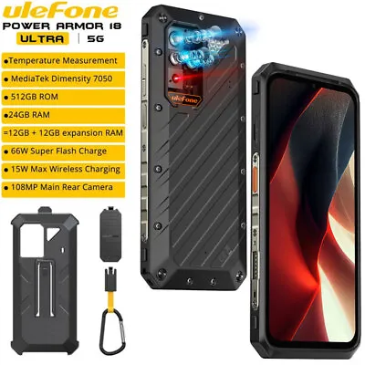 5G Ulefone Armor 18 Ultra Rugged Phone Outdoors Android 13 Mobile Unlocked 512GB • $855.55