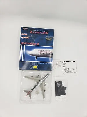 Dragon Wings / Jet-x   1:400 Scale - Northwest Airlines 747-400  -  JX026 Chrome • $40