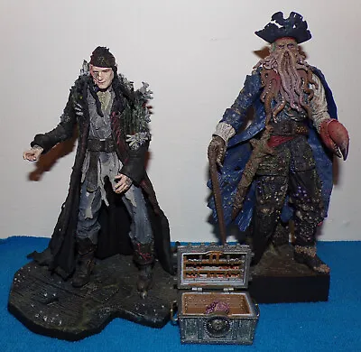 Neca Pirates Of The Caribbean BOOTSTRAP BILL & DAVY JONES 7  Figure Lot Used • £65