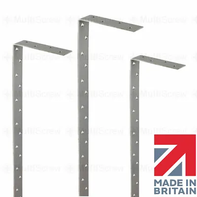 10 X RESTRAINT WALL PLATE STRAPS HEAVY DUTY BENT TIE 4MM THICK GALVANISED STEEL • £96.49