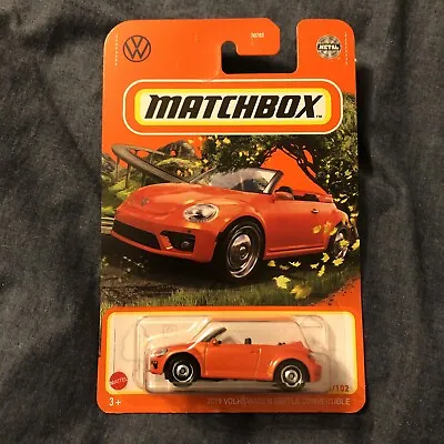 $2.99 • Buy Matchbox 2019 Volkswagen Beetle Convertible - VW, Orange 14/102