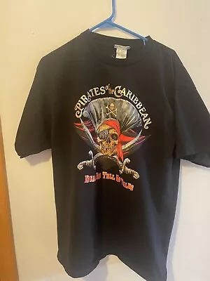 Vintage Pirates Of The Caribean Shirt XL Disneyland  • $23