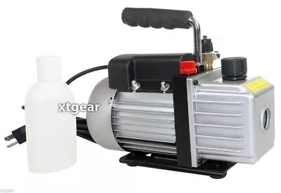 Single Stage 3CFM 1/4HP Rotary Vane  HVAC Vacuum Pump Air AC A/C R410a R134a • $89.99