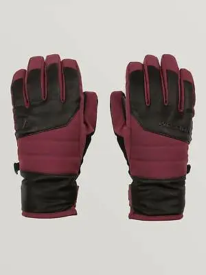 2020 NWT WOMENS VOLCOM TONIC GLOVES $60 S Scarlet Wrist Closure • $30