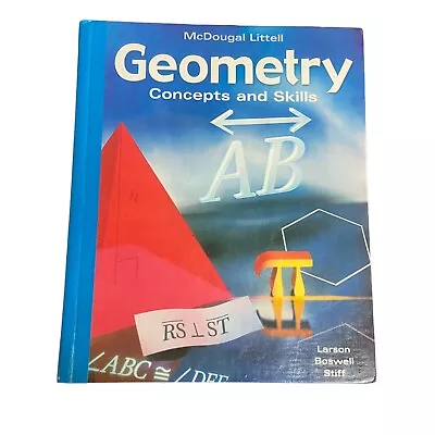 Rare Geometry Concepts & Skills Student Text McDougal-Littell HC Book Large Type • $40