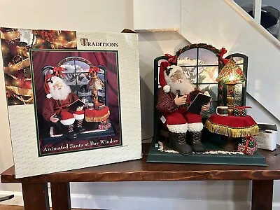 Vintage Holiday Creations Animated Lighted Santa Traditions Christmas No Music • $29.99