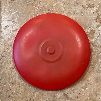 Vintage Early 1970s Cosom Flying Saucer -  Blank Red No Spiral Pattern • $15