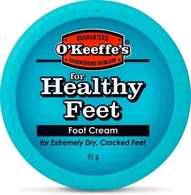 O’Keeffe’s Healthy Feet Jar 91g  Foot Cream For Extremely Dry Cracked Feet New • £11.48