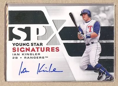 Ian Kinsler YSS-IK 2008 SPx Young Star Signatures Autograph Auto Silver • $16.50