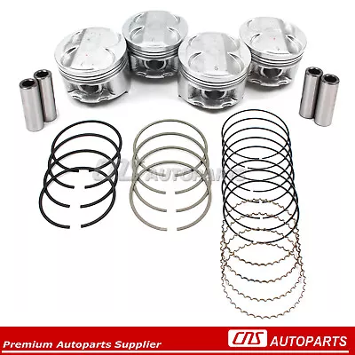 Engine Pistons +Ring Set Honda Civic & Del Sol 1.6L DOHC VTEC B16A2 B16A3 • $59.97