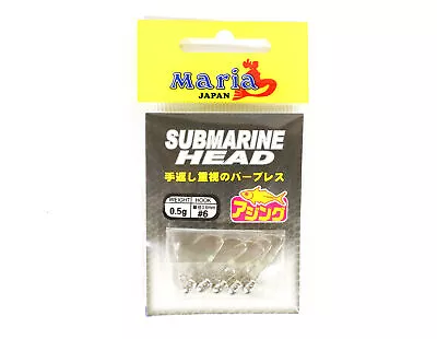 Maria Jig Head Submarine 0.5 Grams  Size 6 (3710) • $10.30