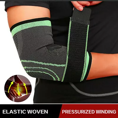 £4.69 • Buy Adjustable Elbow Support Brace Arm Arthritis Bandage Golfers Tennis Sleeve Strap