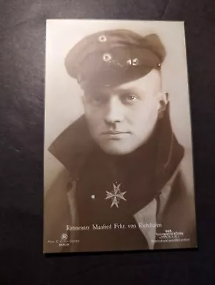 Mint Germany Aviation Military PPC Portrait Red Baron Von Richtofen • $350