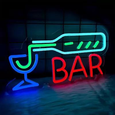 Bar Neon Signs For Wall Decor LED Bar Lights Neon Signs For Man Cave Decor ... • $46.25