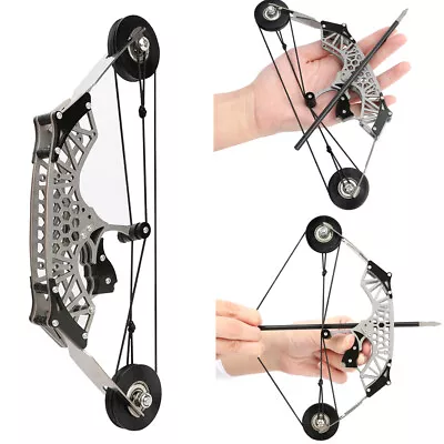 8.6  Mini Compound Bow Kit Archery Toy Arrows Target Shooting Children Gift Bow • £11.64