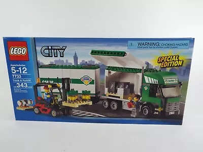 LEGO City: 7733 Truck & Forklift Retired Set SE Complete Box Instruction Manuals • $149.99