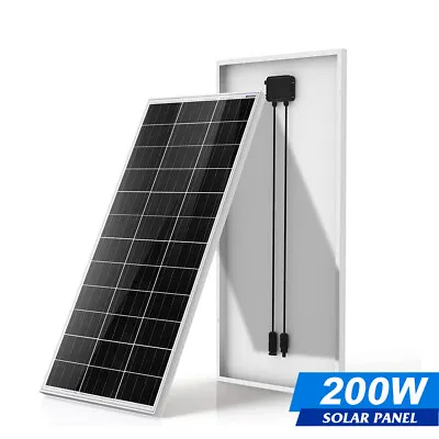 200W Watt Mono Solar Panel 12V Charging Off-Grid Battery Power RV Home Boat Camp • $118.99