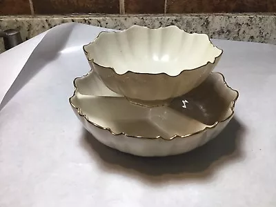 Lenox  3- Section Divided Condiment And Nut Candy Bowl Set 2 • $19.99