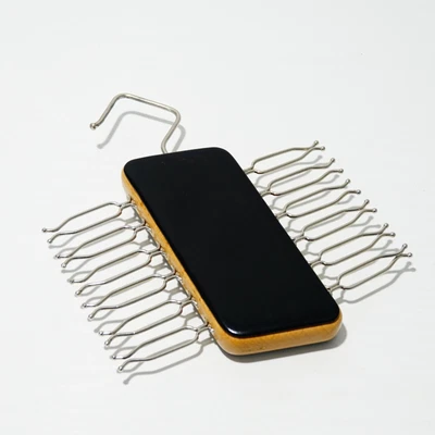£11.99 • Buy Ges. Gesch Vintage Rare 12 X Tie / Scarf Holder Rack Hanger Tidy Clip Pocket