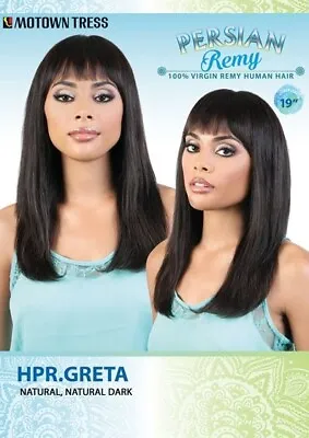 Wigs For Women - HPR Greta | 100% Virgin Remy Human Hair Wig By Motown Tress • $89.99