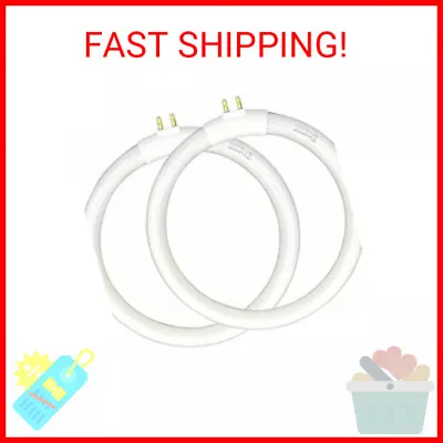 (2pack) 4.75’’ T4 Type 12W 6400K Circular Bulb Replacement For Magnifier Desk Li • $23.99