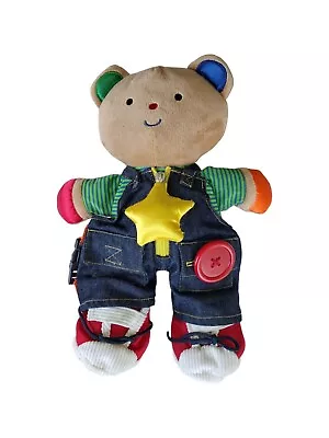 Melissa & Doug Teddy Wear Plush Bear Learn To Dress Educational Toy K's Kids 14  • $10