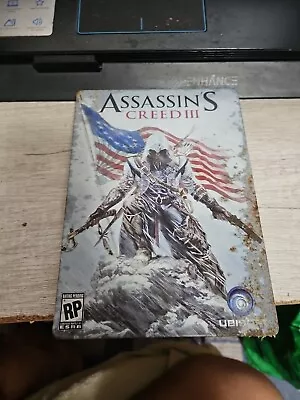 Assassin’s Creed III 3 Steelbook Edition Microsoft Xbox 360 W/Manual Tested • $10