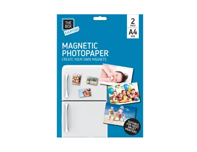 A4 MAGNETIC PHOTO PAPER Printing Inkjet Gloss Create Printable Fridge Magnet UK • £10.99