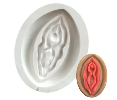 3D Vagina Silicone Mould Chocolate Sweet Baking Cake Topper Molds Bachelor Party • £3.35