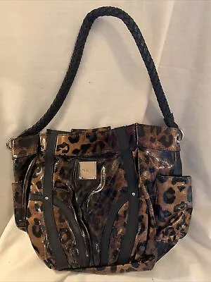 Miche “Lisa “ Glossy Leopard Print Shell With Handle Strap • $24.99