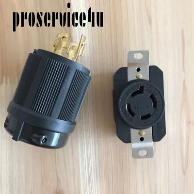 $13.84 • Buy NEMA L14-20P L14-20R 20 Amp 125/250V Plug Connector For Generator Cord Assembly 